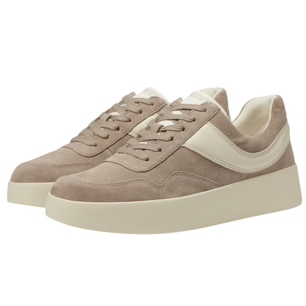 Vince Womens Warren Low Sneakers US 13 M EU 45 Beige Tan Suede GUC